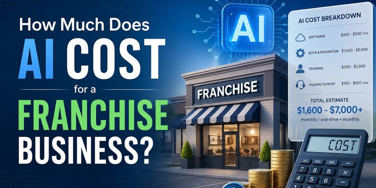 AI cost breakdown for a franchise business with real monthly numbers by tool