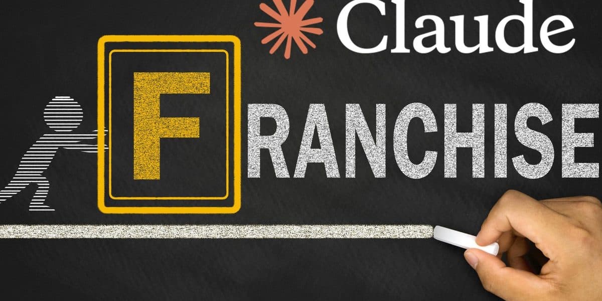 Claude Code for franchise businesses showing AI-powered development tools connecting franchise systems