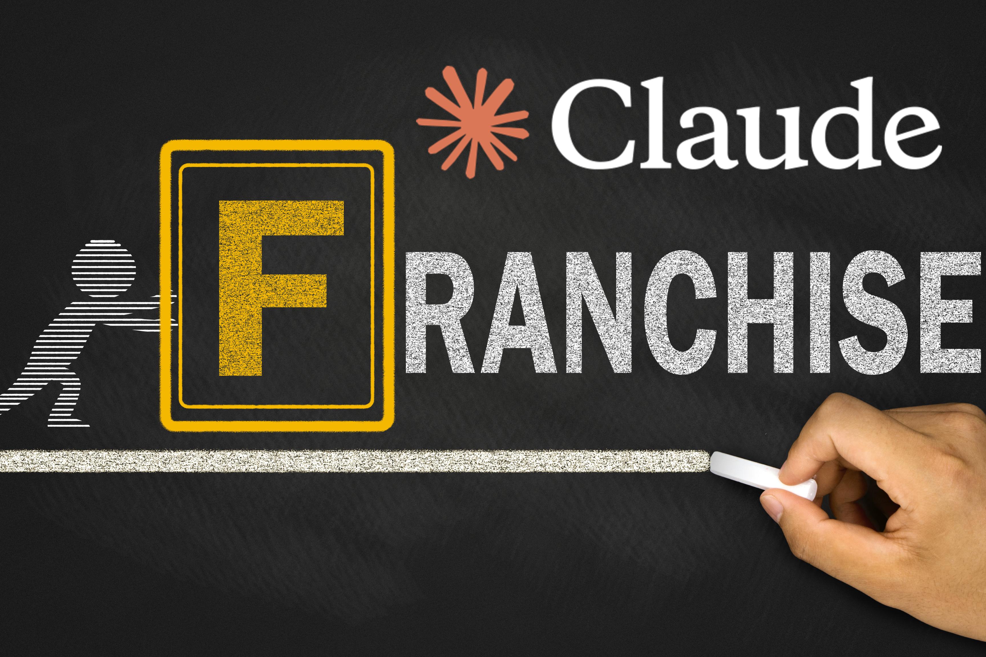 Claude Code for franchise businesses showing AI-powered development tools connecting franchise systems